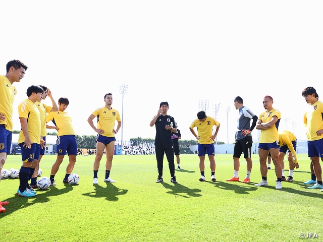 Coach Moriyasu prepares SAMURAI BLUE ahead of “Crucial match” against Costa Rica