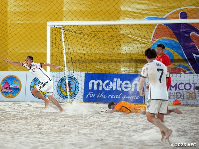 【Match Report】Japan Beach Soccer National Team defeat China PR in second group stage match of the AFC Beach Soccer Asian Cup Thailand 2023