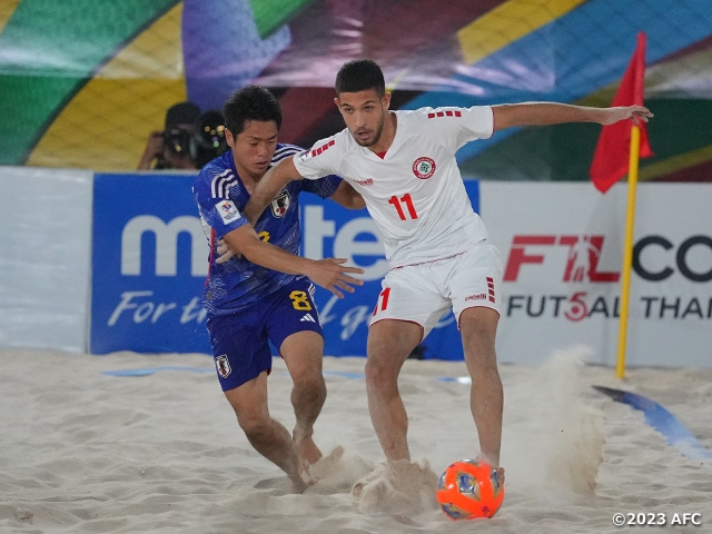 【Match Report】Japan Beach Soccer National Team clinch top spot in group with 9-3 victory over Lebanon - AFC Beach Soccer Asian Cup Thailand 2023