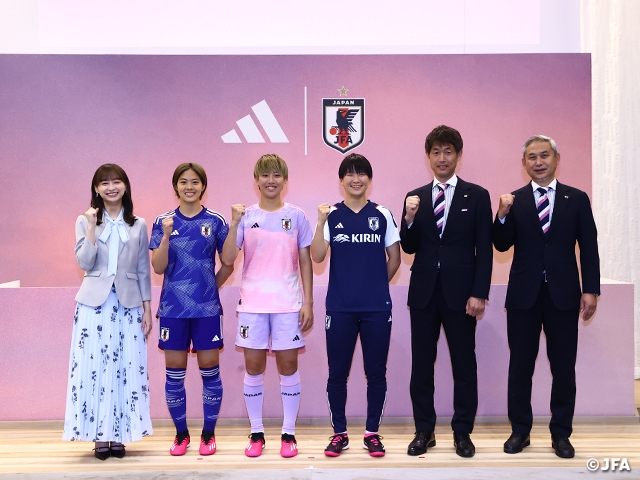 Concept is “SUNRISE” New away uniform unveiled at Nadeshiko Japan uniform presentation