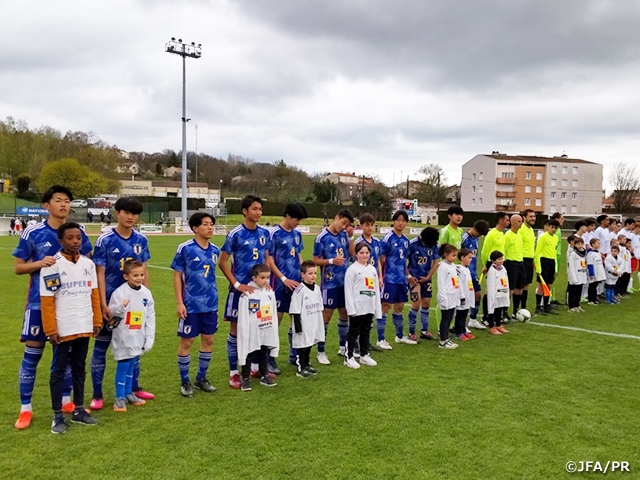【Match Report】U-16 Japan National Team face U-17 VENDEE Select Team in third match of the 50th Montaigu Tournament
