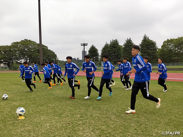 U-17日本代表　AFC U17アジアカップ タイ2023に向け成田市で活動を開始