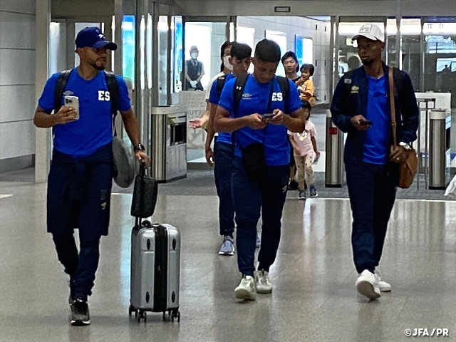 El Salvador National Team arrive in Japan ahead of the KIRIN CHALLENGE CUP 2023 (6/15＠Aichi)
