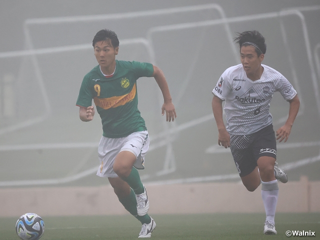 静岡学園は神戸を破り、リーグ前半戦を首位で折り返す　高円宮杯 JFA U-18サッカープレミアリーグ 2023WEST第11節