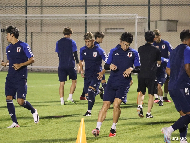 U-22日本代表　AFC U23アジアカップ予選 翌日の初戦パキスタン戦に向けトレーニング