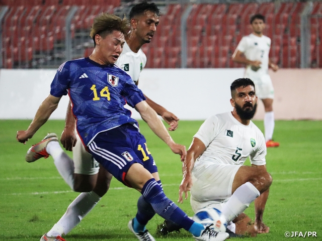 【Match Report】U-22 Japan National Team start off the AFC U23 Asian Cup Qatar 2024™ Qualifiers with a win over Pakistan