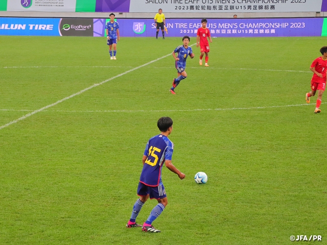 【Match Report】U-15日本代表 EAFF U15 男子選手権 2023 U-15中国代表にPK戦の末に敗れ、準優勝で大会を終える