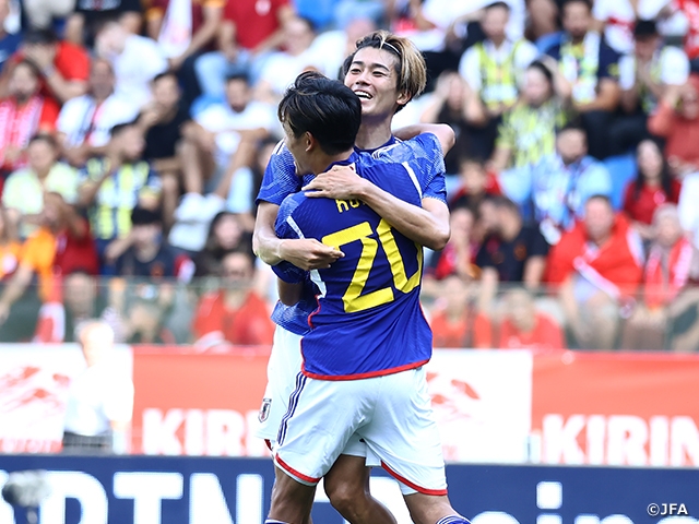 【Match Report】SAMURAI BLUE score four goals against Turkiye to notch back-to-back victories in Europe