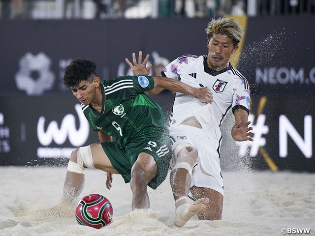 【Match Report】ビーチサッカー日本代表 NEOM Beach Soccer Cup ビーチサッカーサウジアラビア代表に勝利し決勝進出