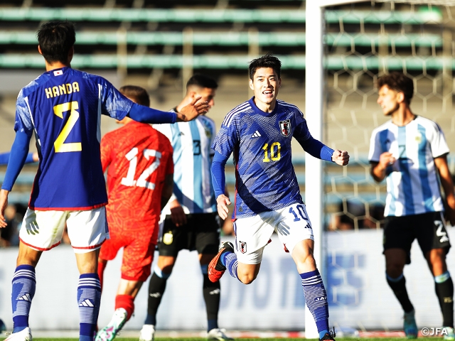 【Match Report】U-22日本代表、大量5得点で強豪のアルゼンチンを破る