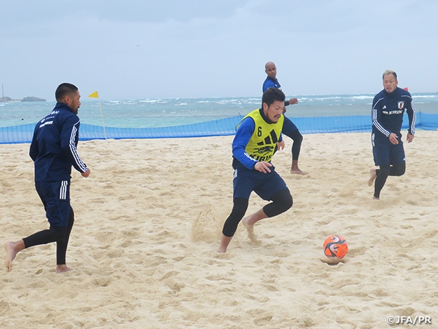 ビーチサッカー日本代表候補　FIFA ビーチサッカーワールドカップ UAE 2024に向けたトレーニングキャンプを実施