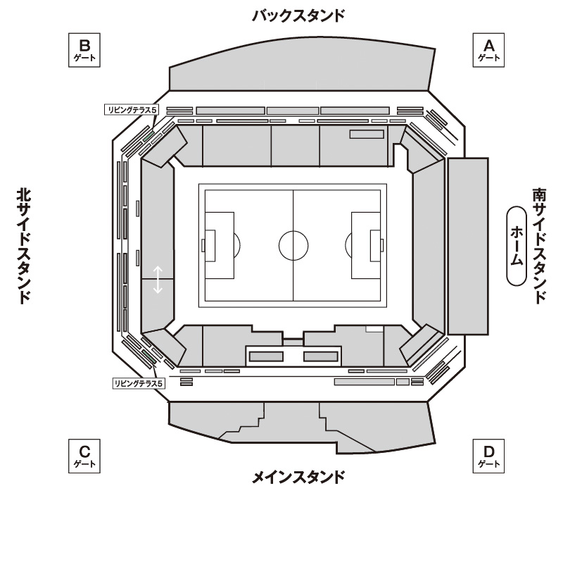 リビングテラス５（１組５名）座席図