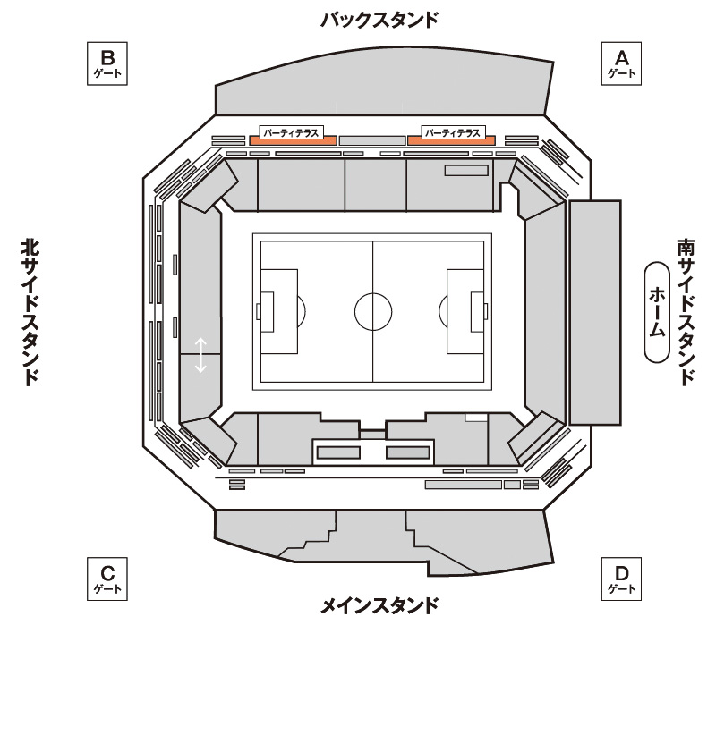 パーティテラス座席図