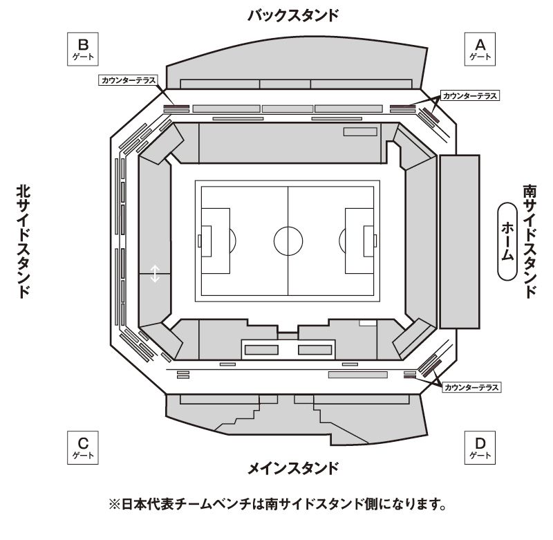 カウンターテラス座席図