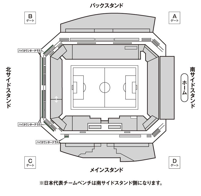 ハイカウンターテラス座席図