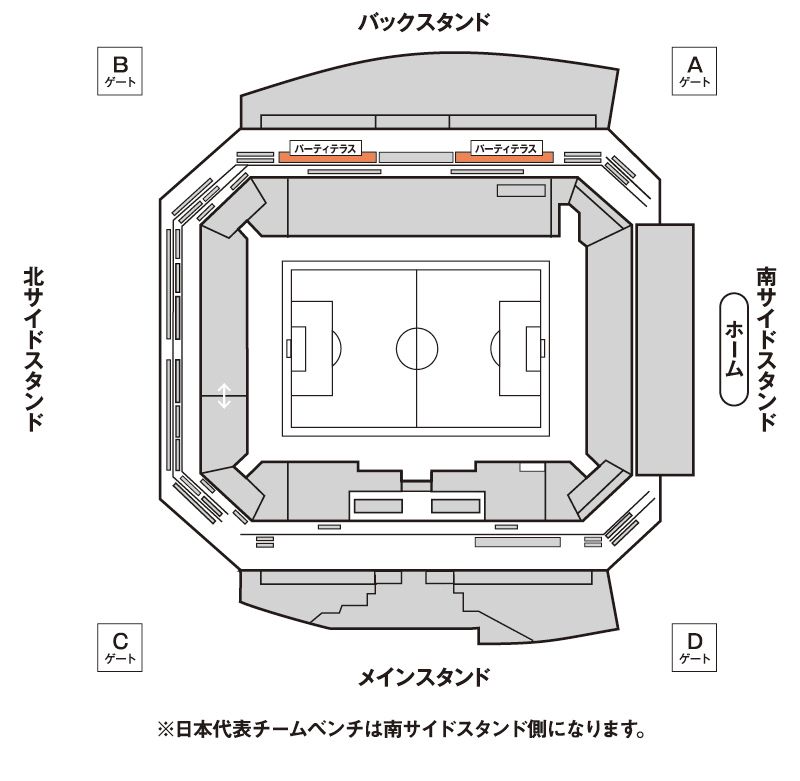パーティテラス座席図